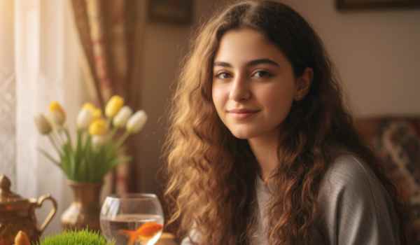  ژست عکاسی در طبیعت دخترانه